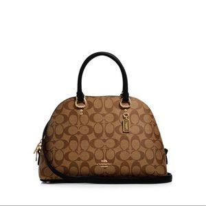 Coach Katy Satchel In Signature Canvas